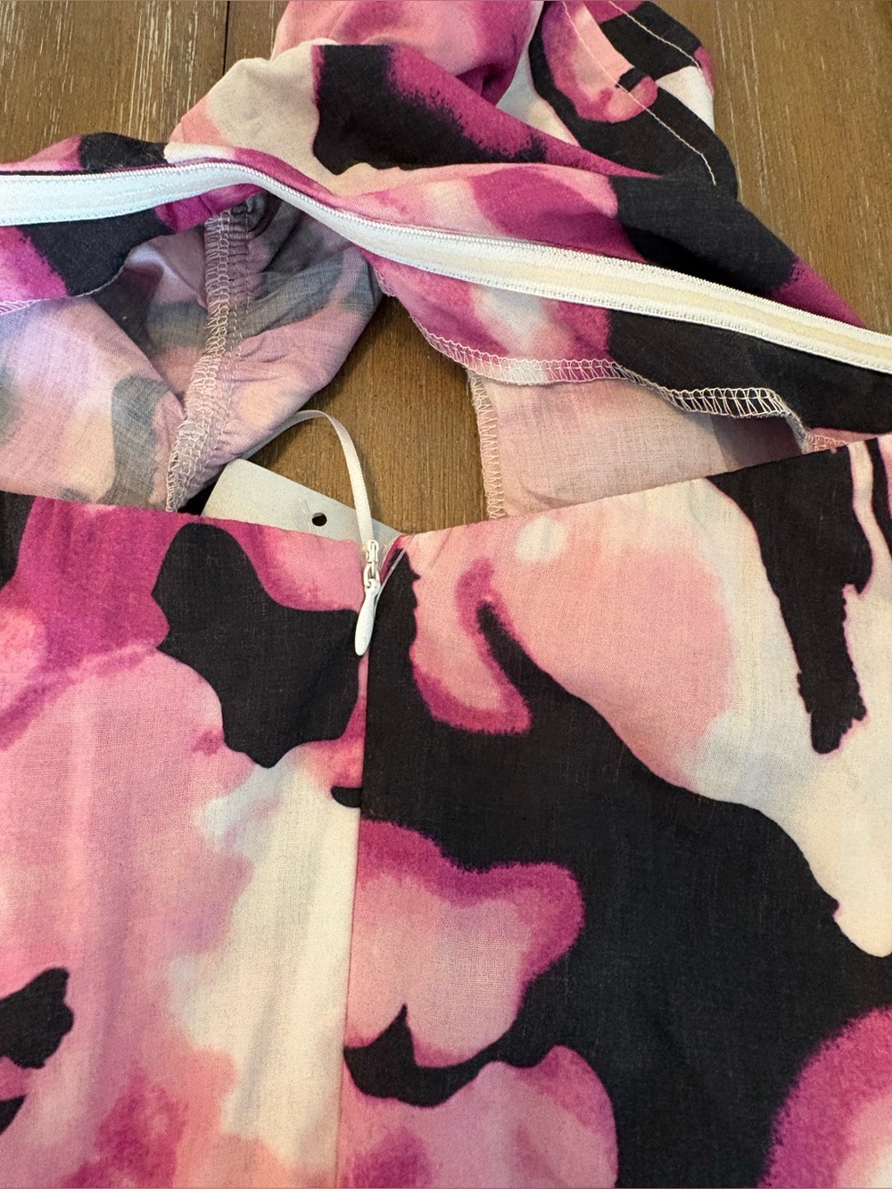 MELLODAY One-Shoulder Abstract Print MIDI Dress - Picture 5 of 6